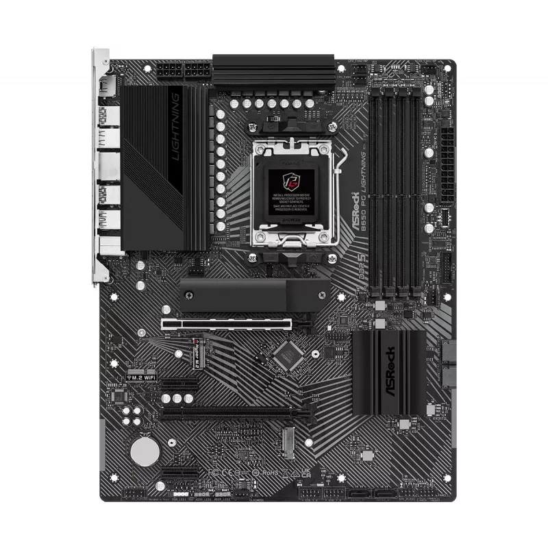 ASRock pagrindinė plokštė B650 PG Lightning AM5 AMD B650 USB 3.2 SATA 3 7.1ch HD Audio ATX
