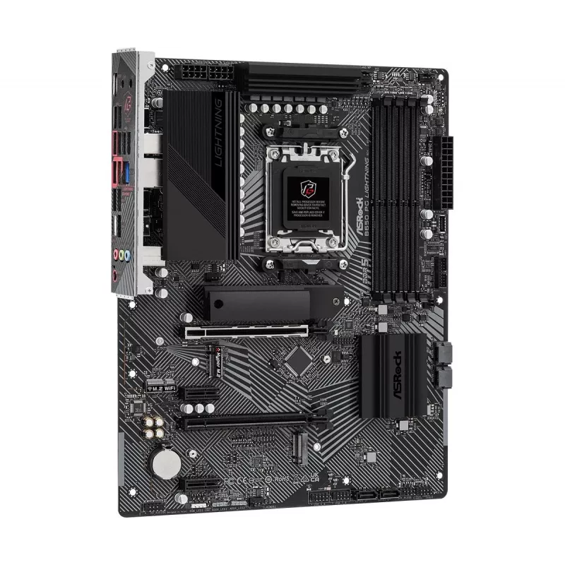 ASRock pagrindinė plokštė B650 PG Lightning AM5 AMD B650 USB 3.2 SATA 3 7.1ch HD Audio ATX