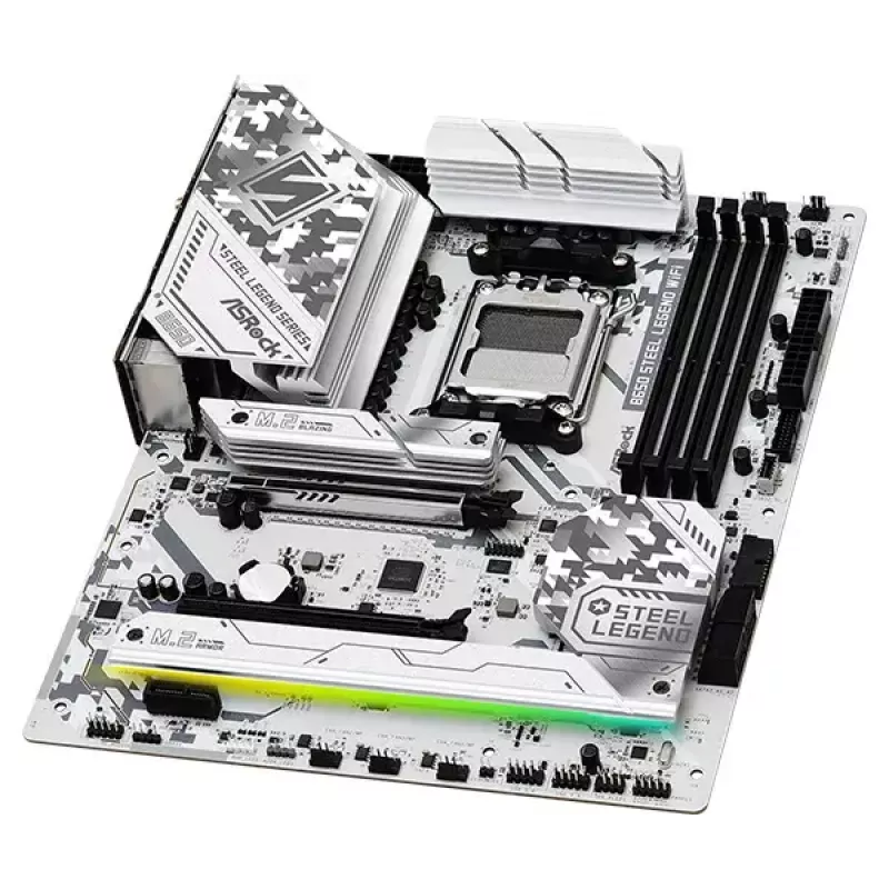 Motininė plokštė ASRock B650 Steel Legend WiFi — AMD B650, Socket AM5, ATX, DDR5, 4x DIMM, 192GB, Wi‑Fi 6E, 2.5Gb LAN