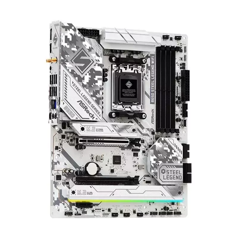 Motininė plokštė ASRock B650 Steel Legend WiFi — AMD B650, Socket AM5, ATX, DDR5, 4x DIMM, 192GB, Wi‑Fi 6E, 2.5Gb LAN
