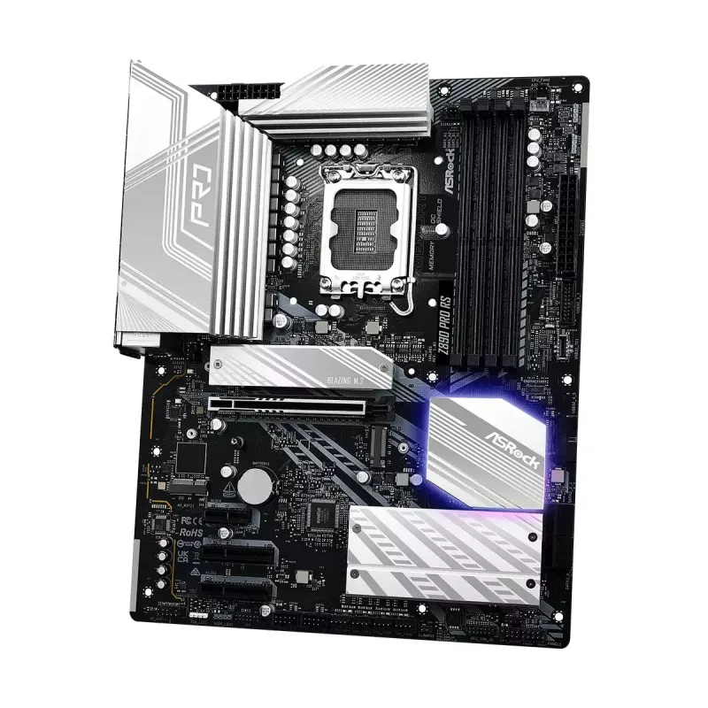 Motininė plokštė ASRock Z890 Pro RS — Intel Z890, LGA 1851, ATX, 4x DDR5 lizdai, PCIe Gen5 x16, 2,5Gb LAN, Thunderbolt 4
