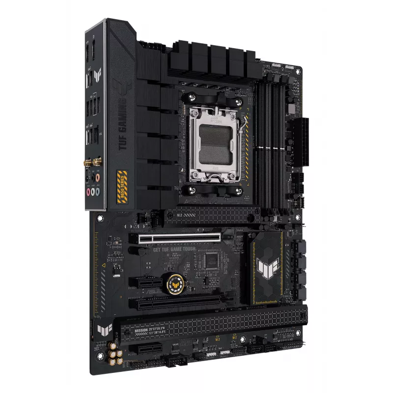 Motininė plokštė ASUS TUF GAMING B650-PLUS WIFI — AMD B650, Socket AM5, ATX, DDR5, 4 DIMM, Wi‑Fi 6, 2.5Gb LAN, 3x M.2