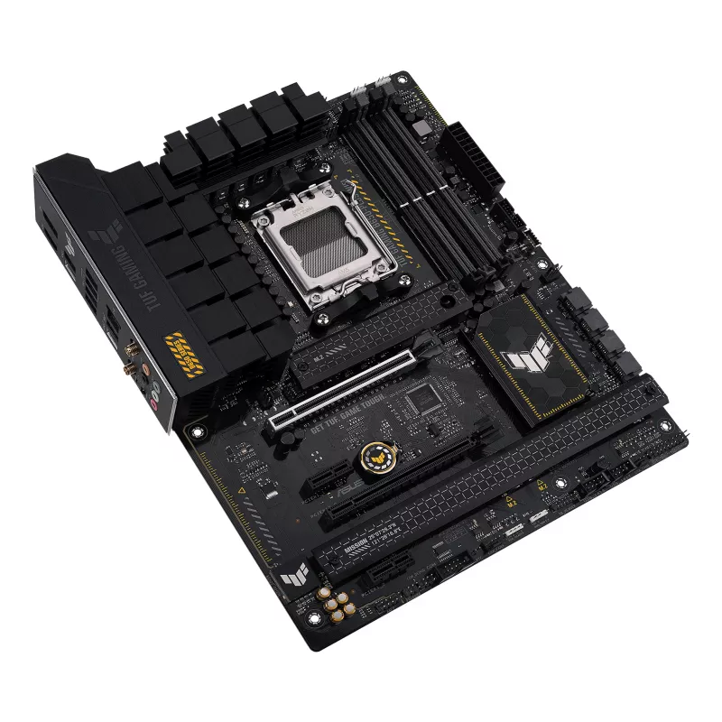 Motininė plokštė ASUS TUF GAMING B650-PLUS WIFI — AMD B650, Socket AM5, ATX, DDR5, 4 DIMM, Wi‑Fi 6, 2.5Gb LAN, 3x M.2