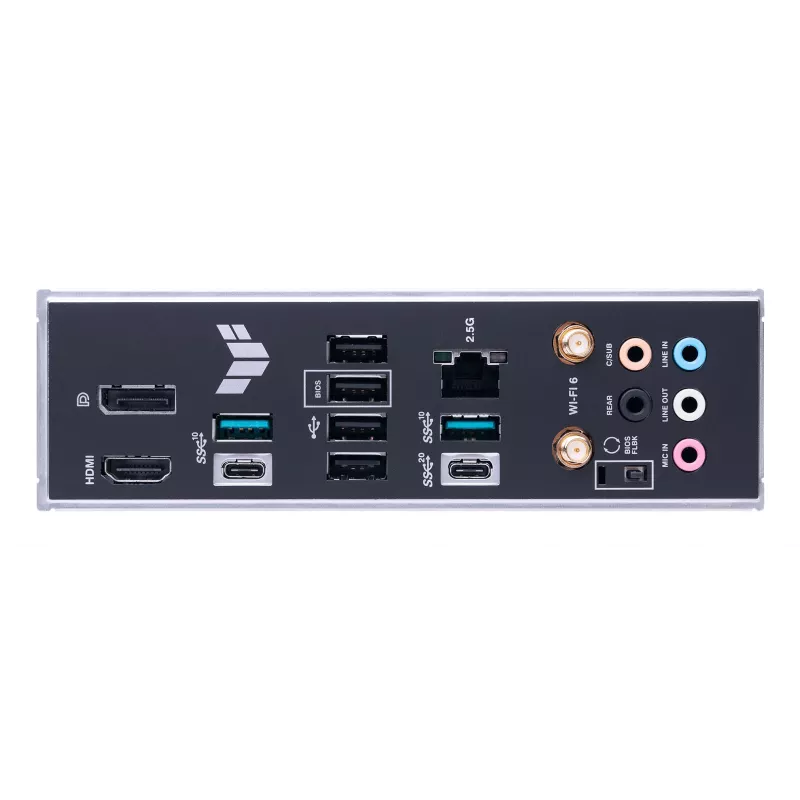 Motininė plokštė ASUS TUF GAMING B650-PLUS WIFI — AMD B650, Socket AM5, ATX, DDR5, 4 DIMM, Wi‑Fi 6, 2.5Gb LAN, 3x M.2