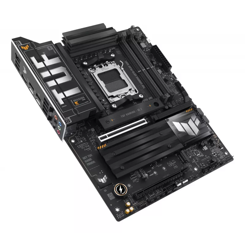Motininė plokštė ASUS TUF GAMING X870-PLUS WIFI — AMD X870, Socket AM5, ATX, DDR5, 4 DIMM, Wi‑Fi 7, Bluetooth 5.4