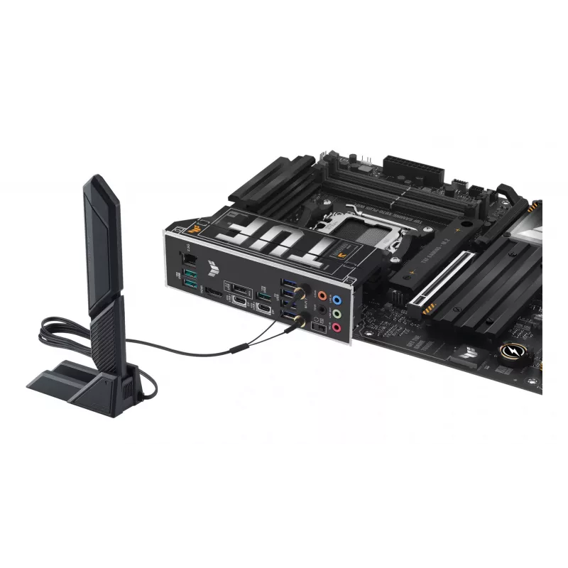 Motininė plokštė ASUS TUF GAMING X870-PLUS WIFI — AMD X870, Socket AM5, ATX, DDR5, 4 DIMM, Wi‑Fi 7, Bluetooth 5.4