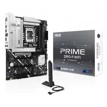 Motininė plokštė ASUS PRIME Z890‑P WIFI Intel Z890 LGA 1851 ATX, DDR5, 4x DIMM, 4x M.2, Wi‑Fi 7, 2.5Gb LAN