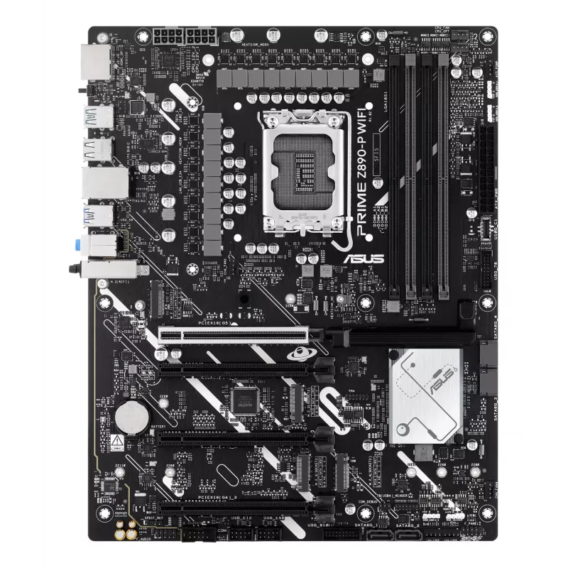 Motininė plokštė ASUS PRIME Z890‑P WIFI Intel Z890 LGA 1851 ATX, DDR5, 4x DIMM, 4x M.2, Wi‑Fi 7, 2.5Gb LAN
