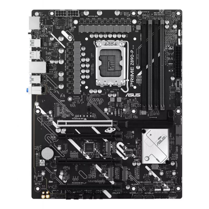 Motininė plokštė ASUS PRIME Z890-P — Intel Z890, LGA 1851, ATX, DDR5, 4x DIMM, 192GB, 4x M.2, 2.5Gb LAN, HDMI 2.1, 1x USB-C