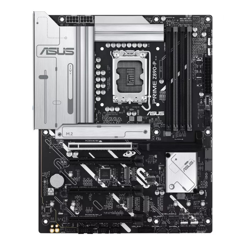 Motininė plokštė ASUS PRIME Z890-P — Intel Z890, LGA 1851, ATX, DDR5, 4x DIMM, 192GB, 4x M.2, 2.5Gb LAN, HDMI 2.1, 1x USB-C