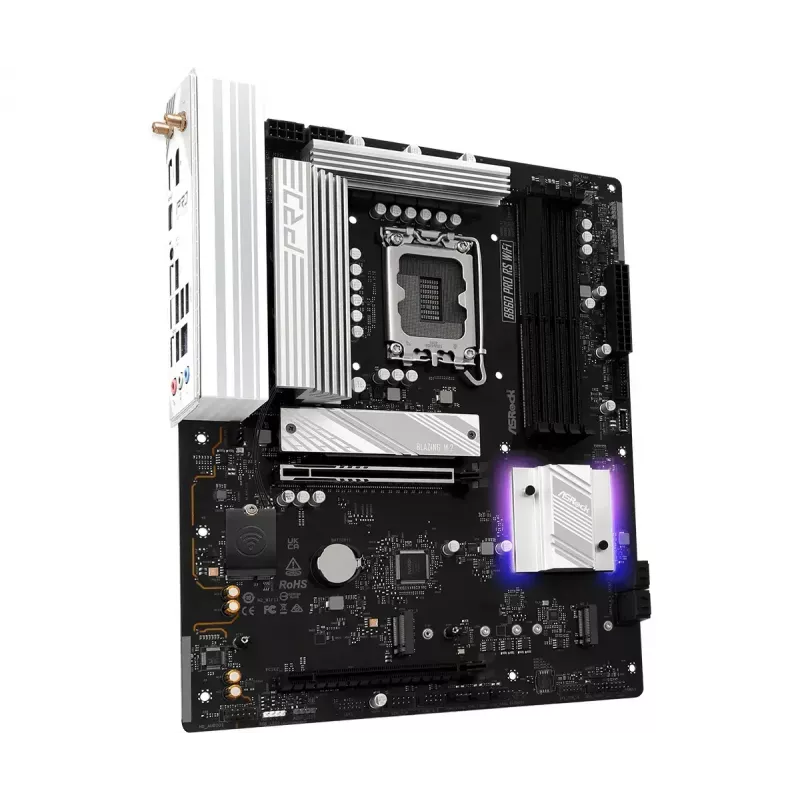 Motininė plokštė ASRock B860 Pro RS WiFi Intel B860 LGA1851 ATX, 4x DDR5 lizdai, 256GB, Wi‑Fi 6E, 2.5GbE