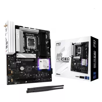 Motininė plokštė ASRock B860 Pro RS WiFi Intel B860 LGA1851 ATX, 4x DDR5 lizdai, 256GB, Wi‑Fi 6E, 2.5GbE