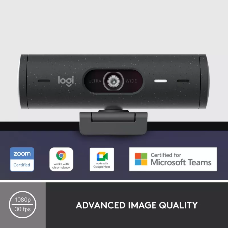 LOGITECH Brio 500 Full HD Webkamera Graphite