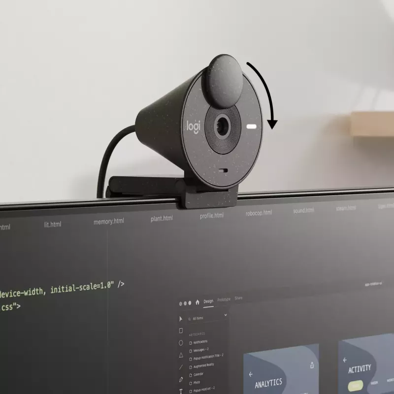 LOGITECH Brio 300 Full HD internetinė kamera - grafitas