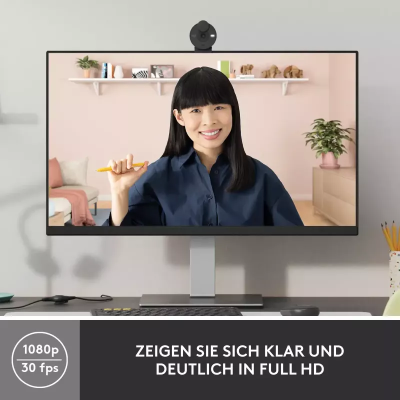 LOGITECH Brio 300 Full HD internetinė kamera - grafitas