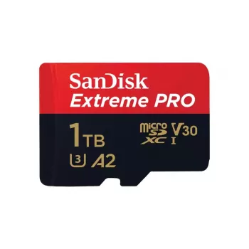 „MicroSDXC“ atminties kortelė „SANDISK Extreme PRO“ 1 TB UHS-I, skaitymo greitis 200 MB/s, rašymo greitis 140 MB/s, A2, U3, V30, 10 klasė
