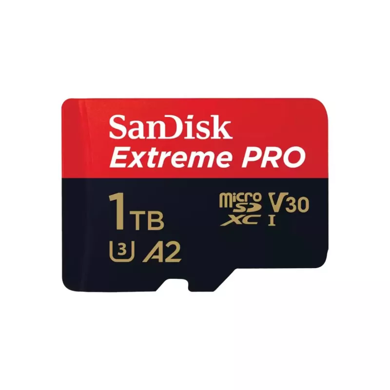 „MicroSDXC“ atminties kortelė „SANDISK Extreme PRO“ 1 TB UHS-I, skaitymo greitis 200 MB/s, rašymo greitis 140 MB/s, A2, U3, V30, 10 klasė
