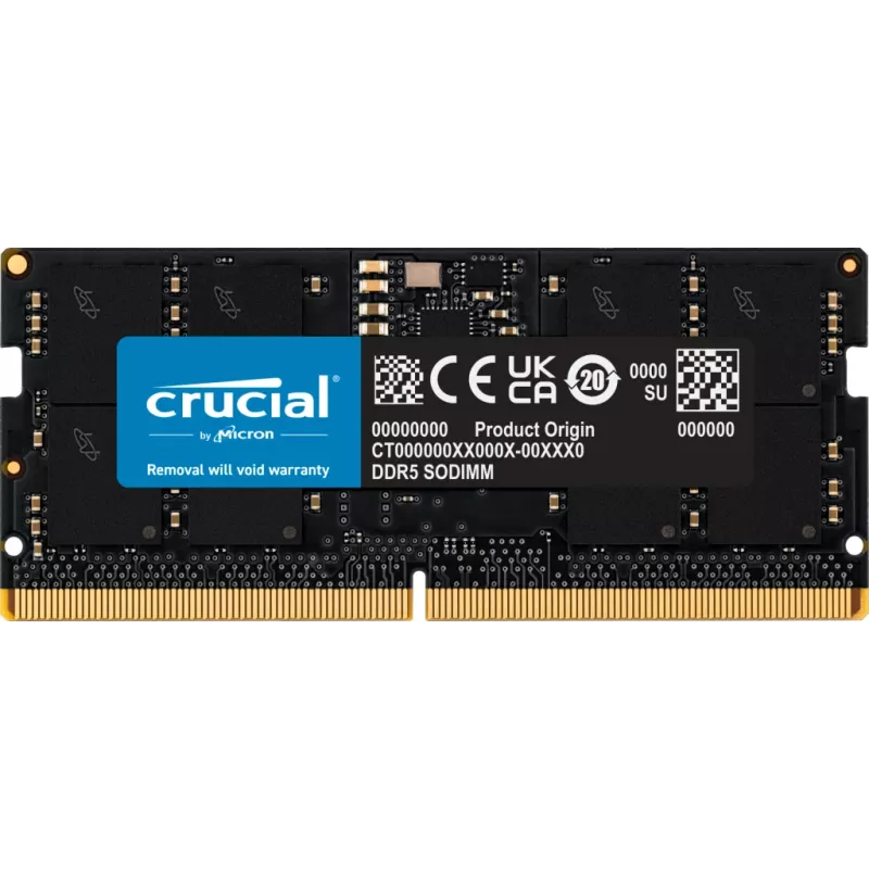 16 GB DDR5-5600 SO-DIMM nešiojamojo kompiuterio atminties modulis, CRUCIAL