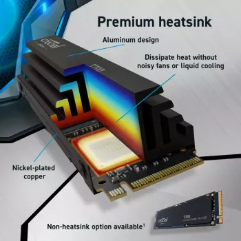 SSD diskas Crucial 2TB M.2 PCIe Gen5 CT2000T700SSD3