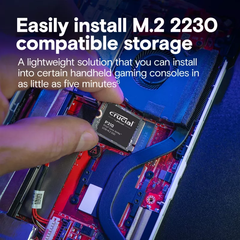 SSD diskas Crucial 2TB M.2 PCIe Gen4 NVMe P310