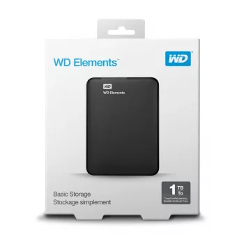 Išorinis kietasis diskas Western Digital 1TB 2.5 colio USB 3.2 Gen 1 WDBUZG0010BBK-WESN