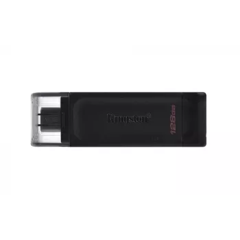 Kingston Technology DataTraveler 128GB USB-C 3.2 Gen 1 70, 128 GB, USB Type-C, 3.2 Gen 1 (3.1 Gen 1), Cap, 7 g, Juoda