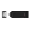 Kingston Technology DataTraveler 128GB USB-C 3.2 Gen 1 70, 128 GB, USB Type-C, 3.2 Gen 1 (3.1 Gen 1), Cap, 7 g, Juoda