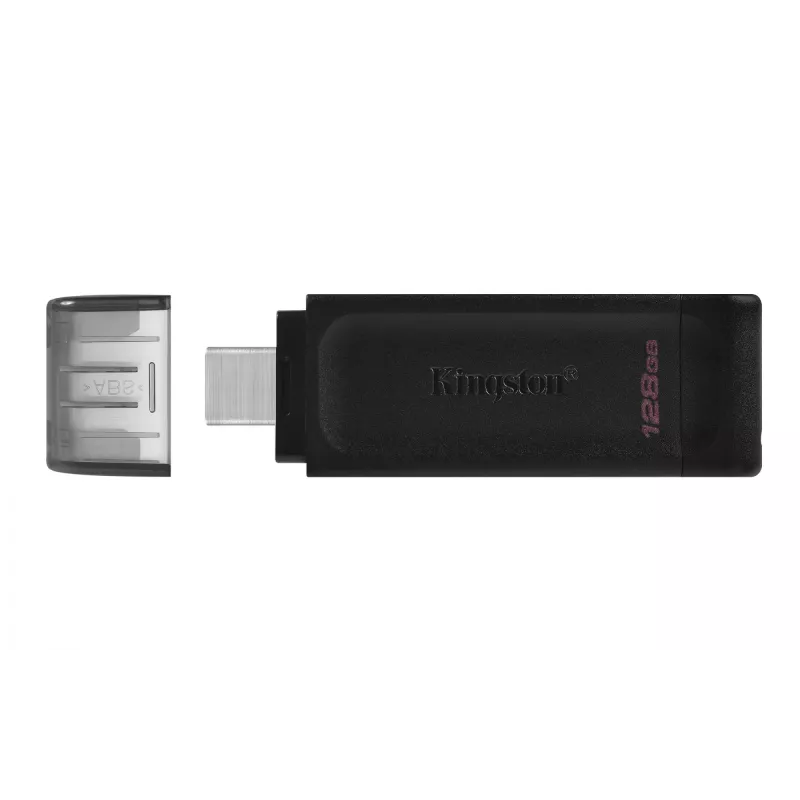 Kingston Technology DataTraveler 128GB USB-C 3.2 Gen 1 70, 128 GB, USB Type-C, 3.2 Gen 1 (3.1 Gen 1), Cap, 7 g, Juoda
