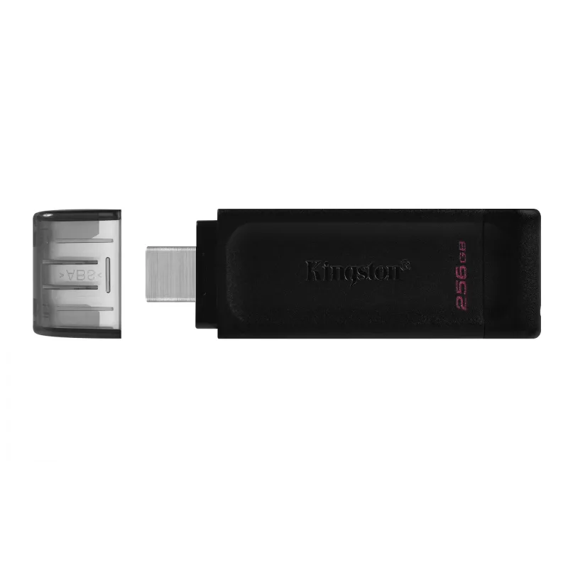 Kingston Technology DataTraveler 256GB USB-C 3.2 Gen 1 70, 256 GB, USB Type-C, 3.2 Gen 1 (3.1 Gen 1), Cap, 7 g, Juoda