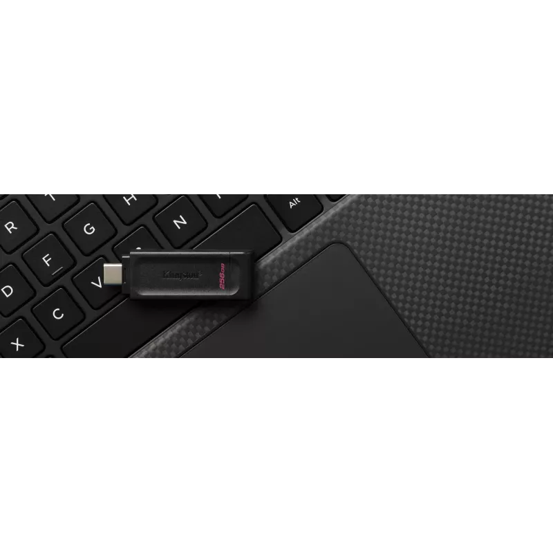 Kingston Technology DataTraveler 256GB USB-C 3.2 Gen 1 70, 256 GB, USB Type-C, 3.2 Gen 1 (3.1 Gen 1), Cap, 7 g, Juoda