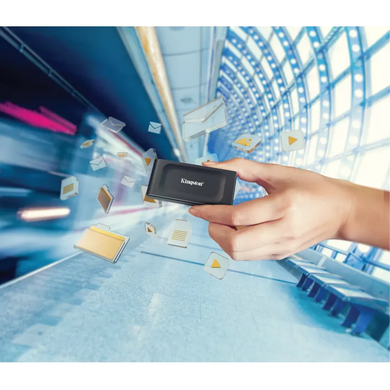 Kingston Technology 2TB XS1000 išorinis USB 3.2 Gen 2 nešiojamasis SSD diskas