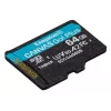 „Kingston Technology“ 64 GB „microSDXC Canvas Go Plus Gen4“ 200 MB/s A2 U3 V30 kortelė su adapteriu
