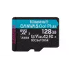 Kingston Technology 128 GB „microSDXC Canvas Go Plus Gen4“ 200 MB/s A2 U3 V30 kortelė su adapteriu