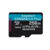Kingston Technology 256GB microSDXC Canvas Go Plus Gen4 200MB/s A2 U3 V30 kortelė su adapteriu