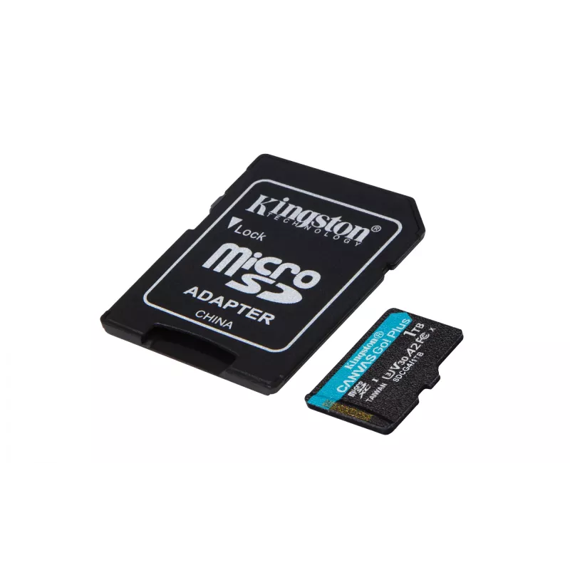„Kingston Technology“ 1TB microSDXC „Canvas Go Plus Gen4“ 200MB/s A2 U3 V30 kortelė su adapteriu
