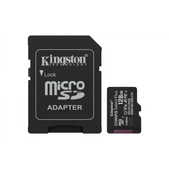 „Kingston Technology“ 128 GB „microSDXC Canvas Select Plus Gen3“ 150 MB/s A1 kortelė su adapteriu