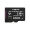 MicroSDXC atminties kortelė KINGSTON 256GB UHS‑I Canvas Select Plus Gen3, Class 10, 150 MB/s, A1, V10