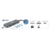 D-Link 6-in-1 USB-C Hub su HDMI / kortelių skaitytuvu / Power Delivery
