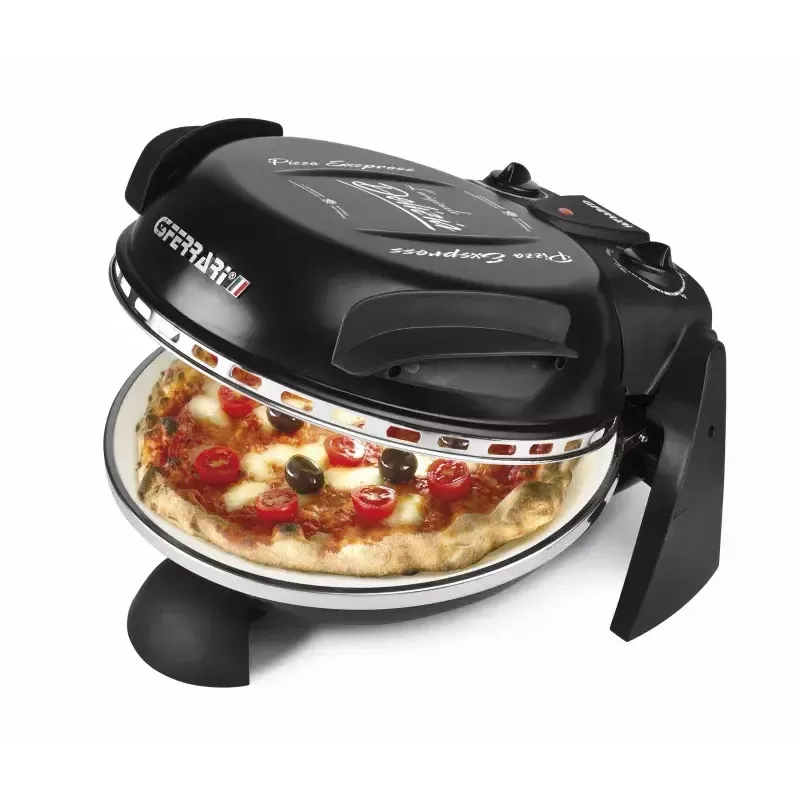 Picų kepimo prietaisas G3FERRARI Delizia — stalviršinė picų krosnelė, 1200 W, akmens kepimo paviršius, maks. 400°C, 31 cm pica, laikmatis