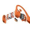 Kaulų laidumo ausinės Shokz OpenRun Pro 2 — binauralinės, belaidės Bluetooth 5.3, IP55, 12 val. veikimo, 150 mAh, oranžinės, užkabinamos už ausies