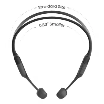 Ausinės Shokz OpenRun Mini — belaidės kaulinio laidumo sportinės ausinės, IP67, Bluetooth 5.1, 480 min baterija