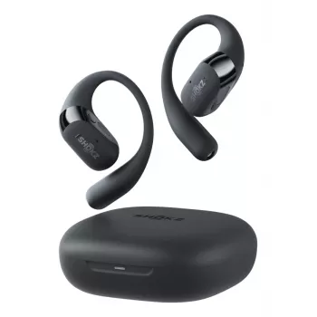 Ausinės JLAB AUDIO SHOKZ OpenFit 2 — kaulinio laidumo, belaidės, atviros ausies su ausies kabliuku, juodos