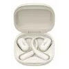 Atviros ausies belaidės ausinės Shokz OpenFit 2 – Bluetooth 5.4, IP55, kaulinis laidumas, 11 h grojimo (48 h su dėklu), USB‑C, smėlio spalvos