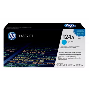 HP 124A žydra originali LaserJet tonerio kasetė, 2000 puslapių, žydra, 1 vnt.