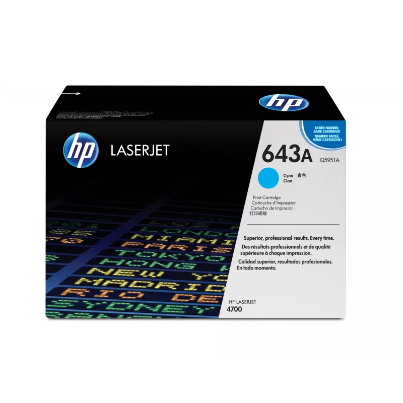 Tonerių kasetė HP Q5951A LJ4700 10000 puslapių, žydra