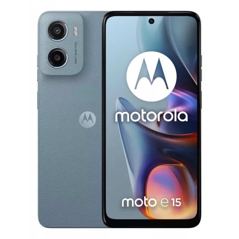 Motorola moto e15 16,9 cm (6,67 colio) Dual SIM Android 14 Go edition 4G USB Type-C 2 GB 64 GB 5200 mAh Mėlyna