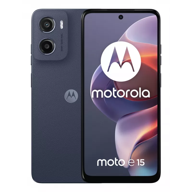 Motorola moto e15 16,9 cm (6,67 colio) Dual SIM Android 14 Go edition 4G USB-C 2 GB 64 GB 5200 mAh Mėlyna