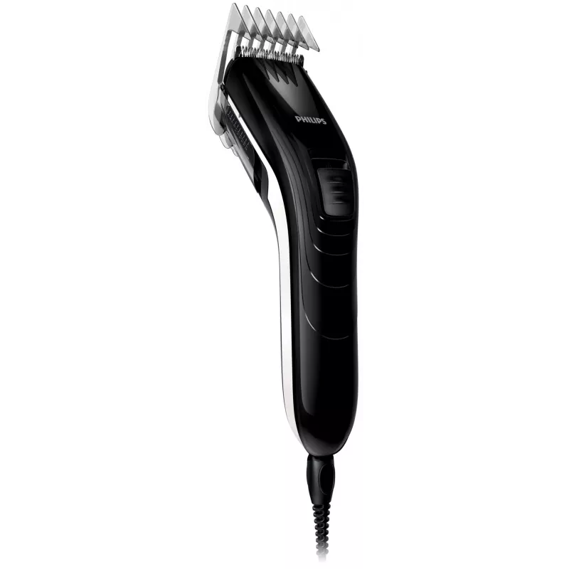 Philips šeimos plaukų kirpimo mašinėlė QC5115/15, juoda, balta, 3 mm, 2,1 cm, 4,1 cm, kintamoji srovė, 4,1 cm