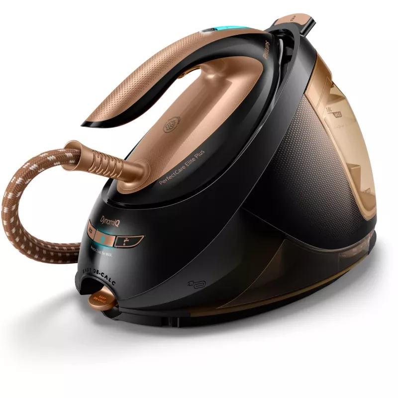 Garų generatorius Philips GC9682/80 — 2700 W, 1,8 l talpa, 165 g/min nuolatinis garas, 600 g/min stiprinimas, T-ionicGlide padas