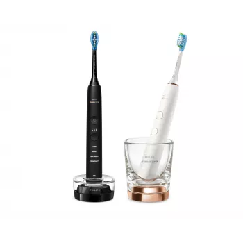 Dantų šepetėlis Philips HX9914/57 DiamondClean 9000 2-Pack Juoda/White
